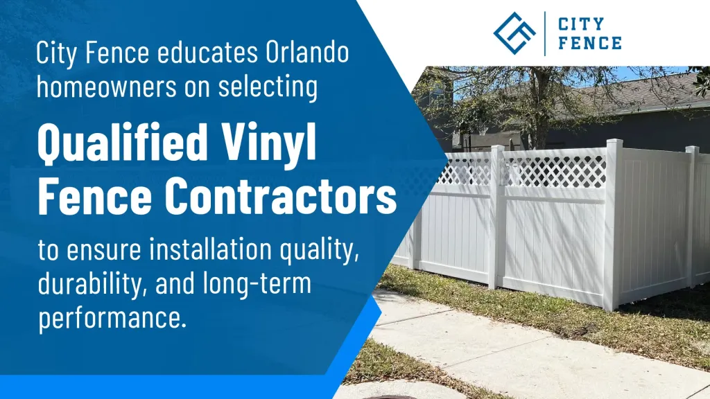 vinyl fence installation in Orlando