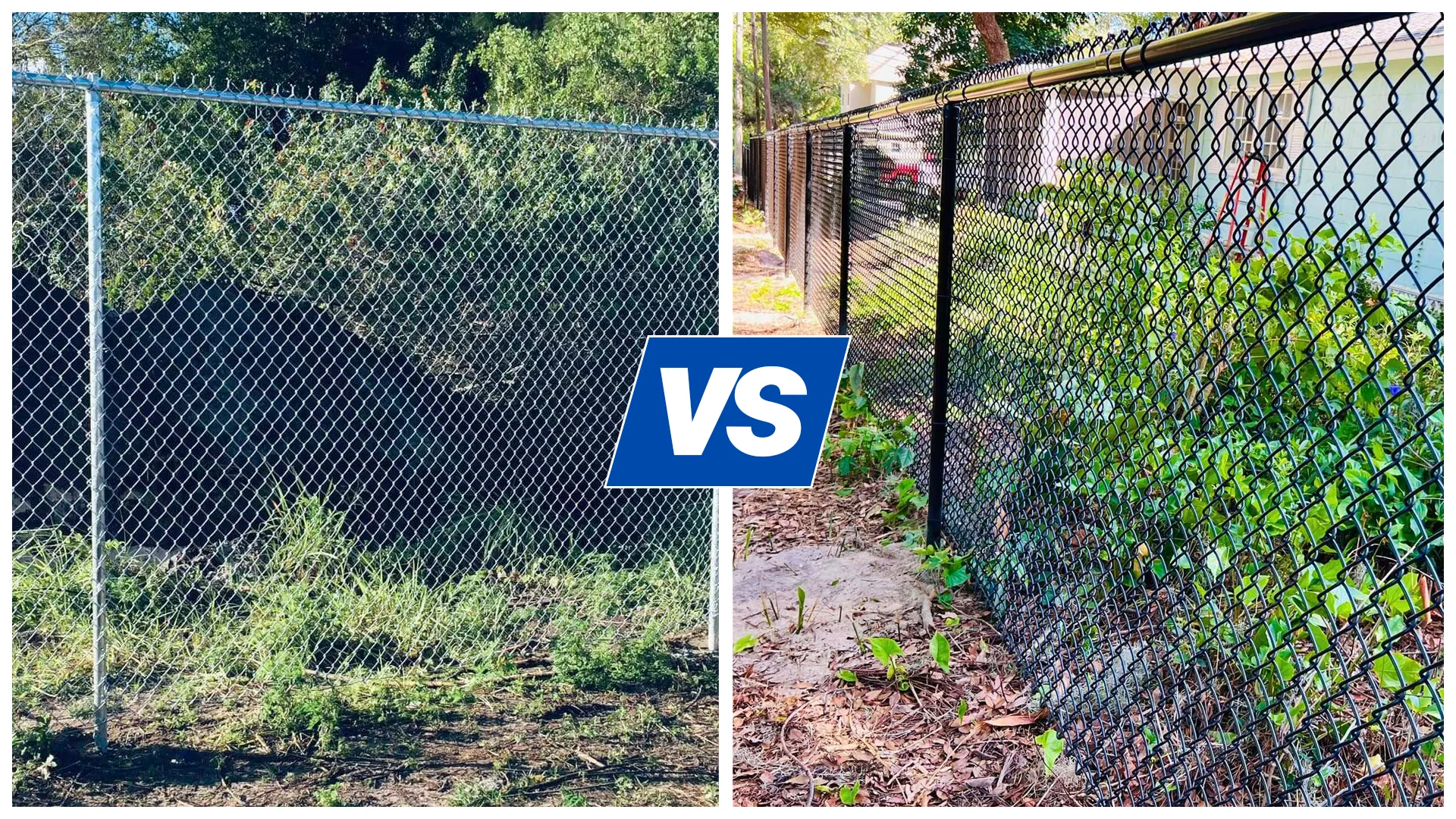 Black Chain Link Fence vs. Galvanized: Which Lasts Longer?
