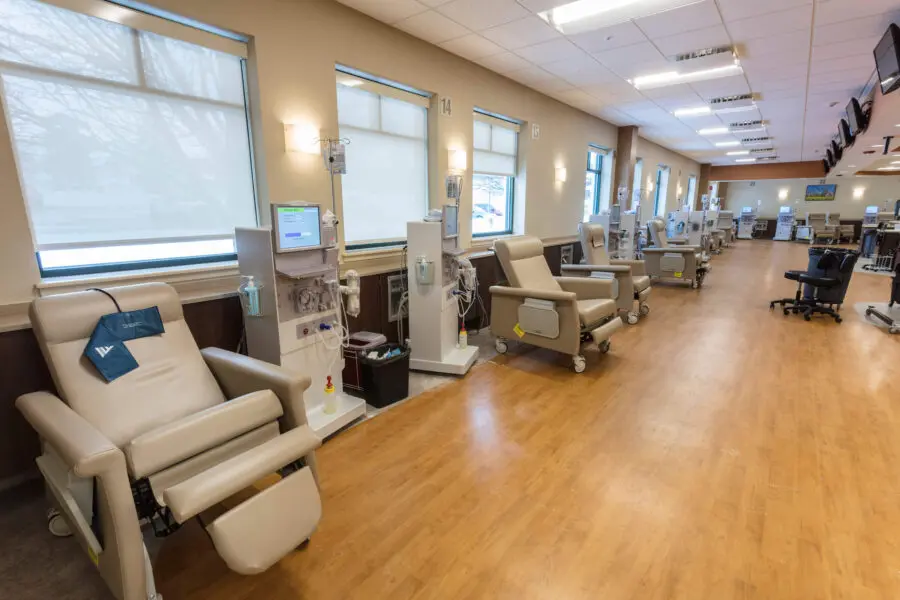Fresenius dialysis room