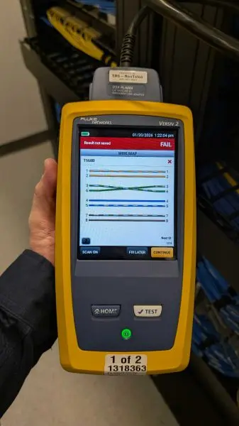 Fluke Certified Fiber Cable Testing