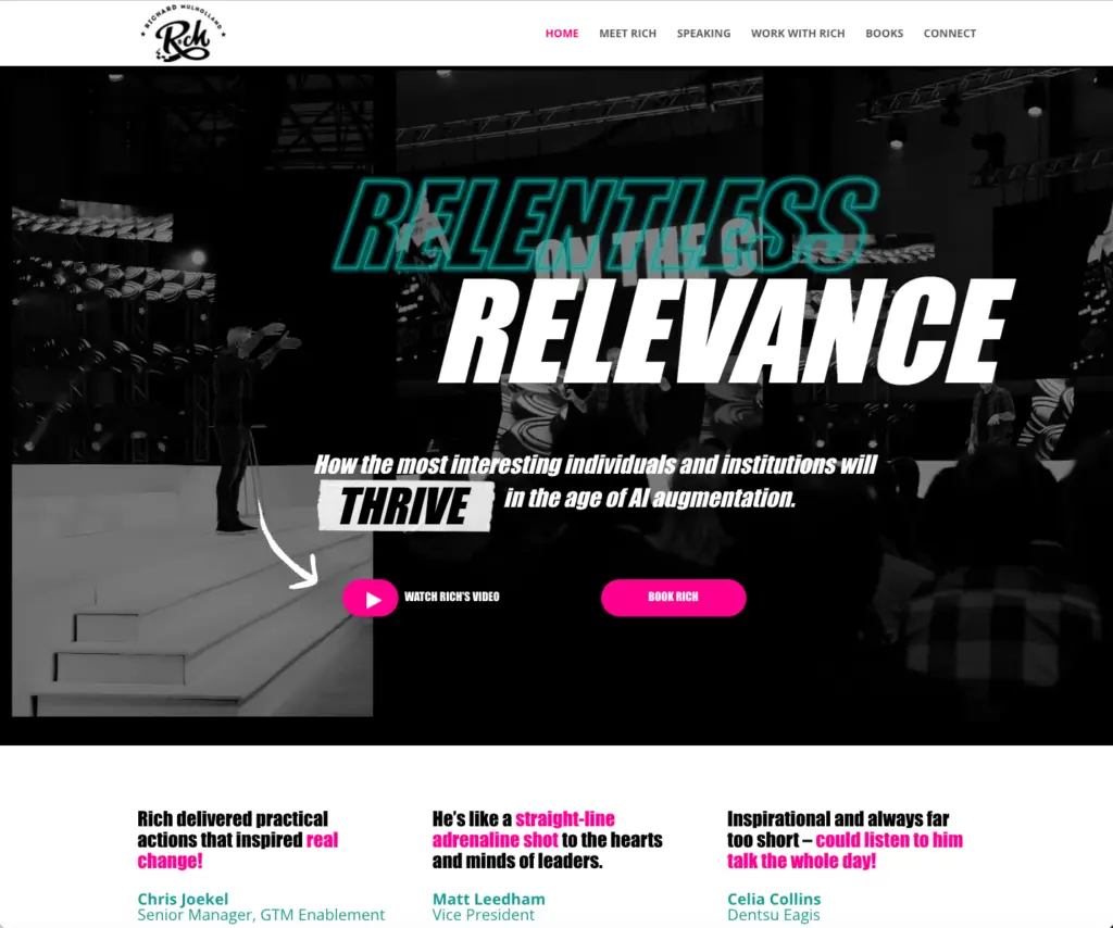 Rich Mulholland website built by Clicks Count
