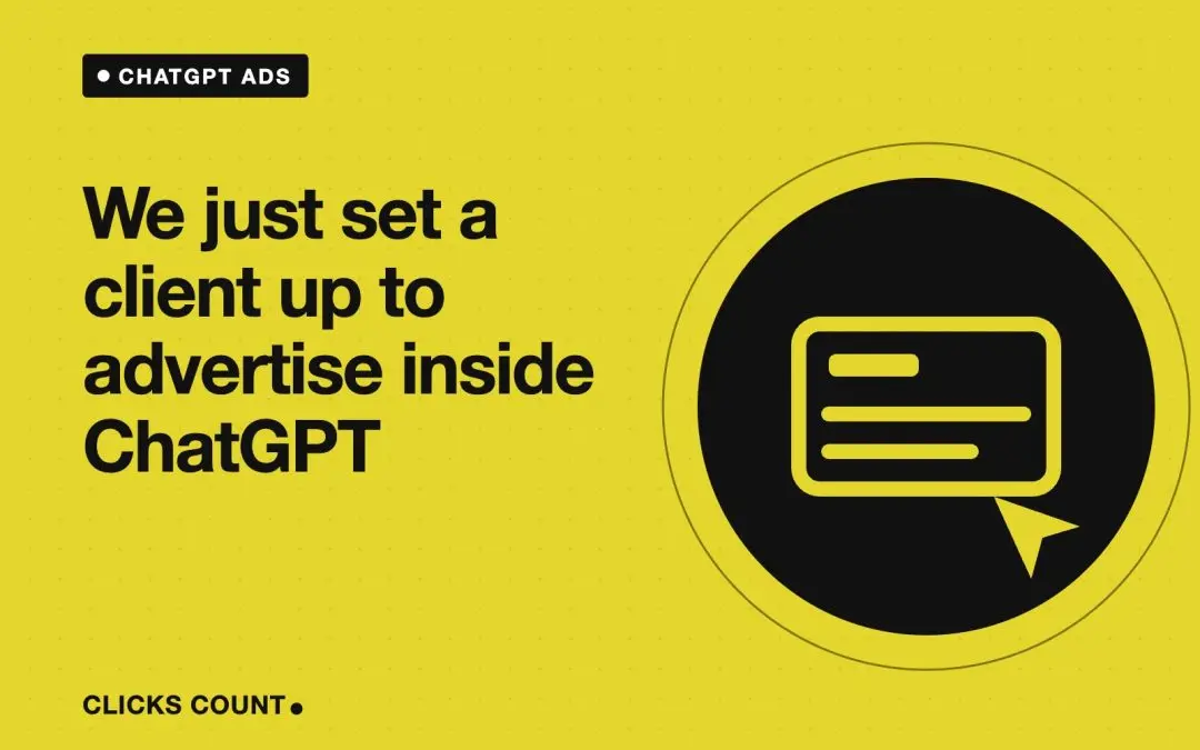 We just set a client up to advertise inside ChatGPT