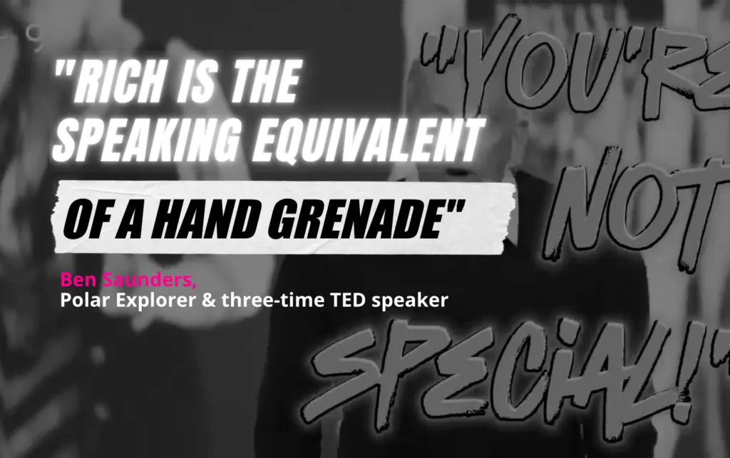 Rich Mulholland speaking, shown on his website