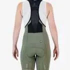 Back view of the Enjoy ProXision womens cargo bib short in the thyme colourway made by enjoy.cc
