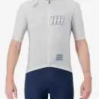 Front view of the Mens Supremium cycling jersey for in sand colour way by enjoy.cc