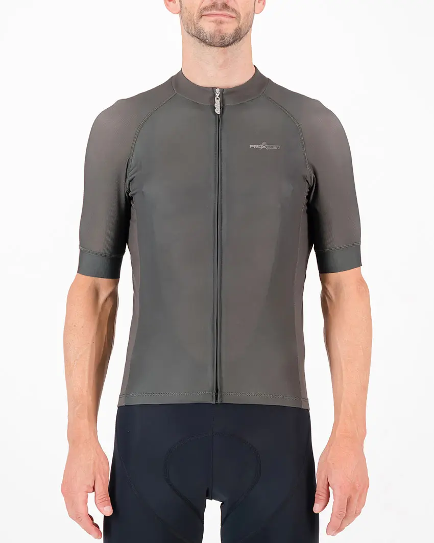 Front of the mens cycling shirt in the peat Freshman ProXision design made by enjoy.cc