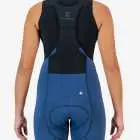 Back view of the Enjoy women's fleeced baselayer in black with vinyl detailing made by Enjoy.cc