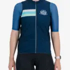 Front view of the 2024 Great Zuurberg Trek womens winter cycling gilet made by Enjoy.cc