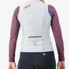 Back view of the scruncher women's cycling gilet in a arctic colour way by Enjoy.cc