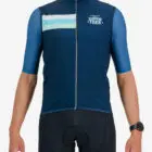 Front view of the 2024 Great Zuurberg Trek mens winter cycling gilet made by Enjoy.cc