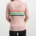 Ladies Rainbow Nation rose coloured Octane Cycle Top. Designed and manufactured by Enjoy cycling apparel.