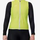 Front view of the Scruncher womens cycling gilet in Hi-vis yellow design by Enjoy.cc
