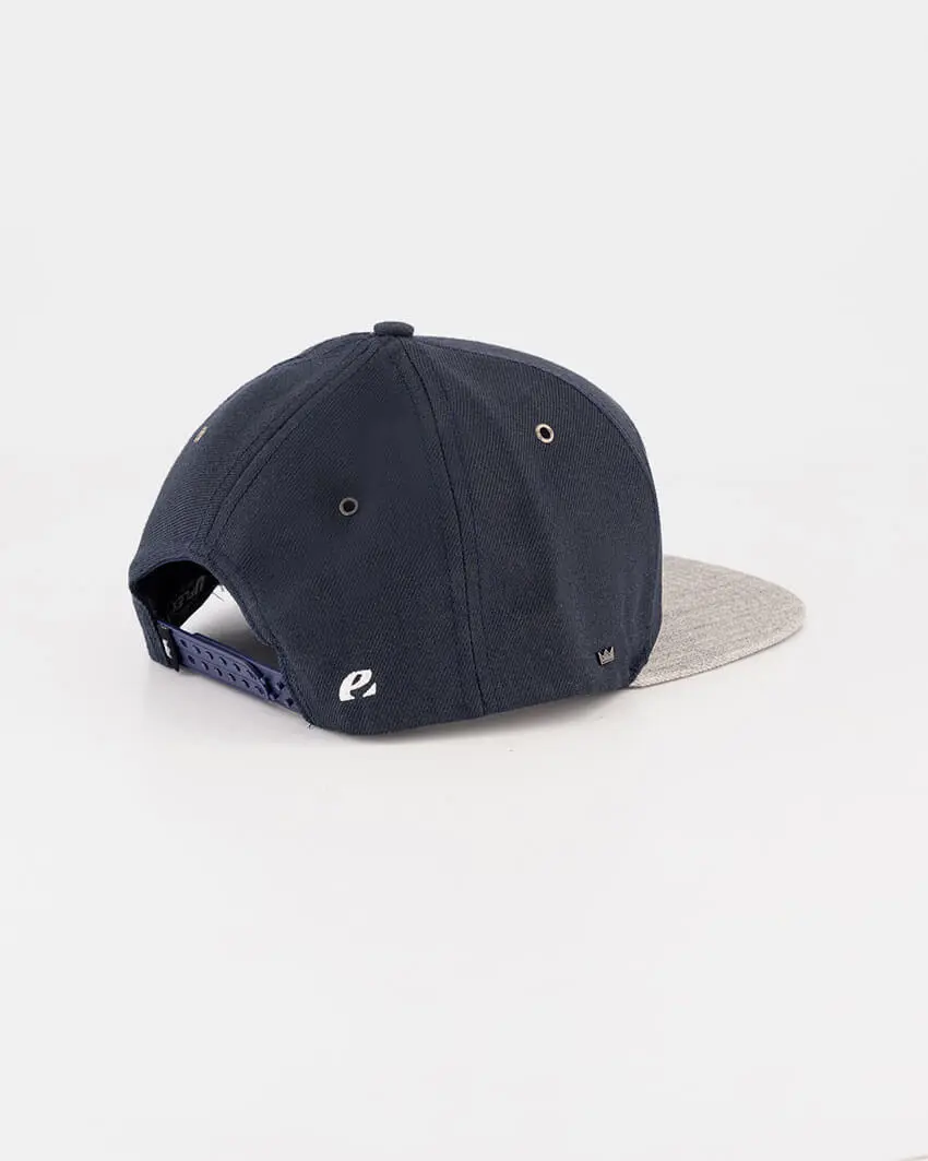 Enjoy U Flex 6 Panel snapback navy cap back. Lifestyle product designed by Enjoy cycling apparel