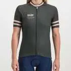 Ladies Semester peat coloured Supremium Cycle Top. Designed and manufactured by Enjoy cycling apparel.