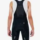 Back view of the Enjoy ProXision mens cargo bib short in the black colourway made by enjoy.cc