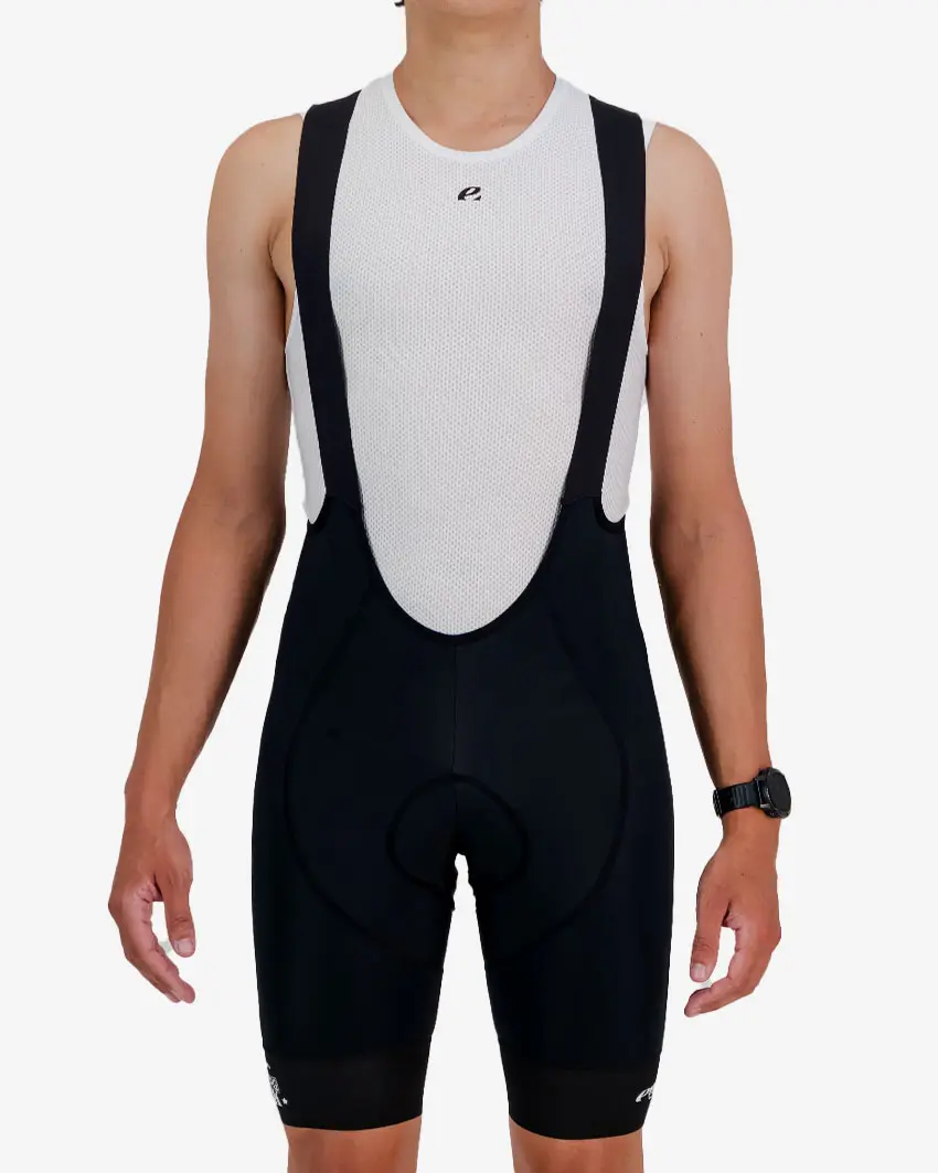 Front view of the 2024 Great Zuurberg Trek ProXision mens cargo bib short made by Enjoy.cc