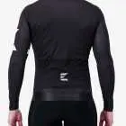 Back view of the Mens ProXision long sleeve cycling jersey in a black design by Enjoy.cc