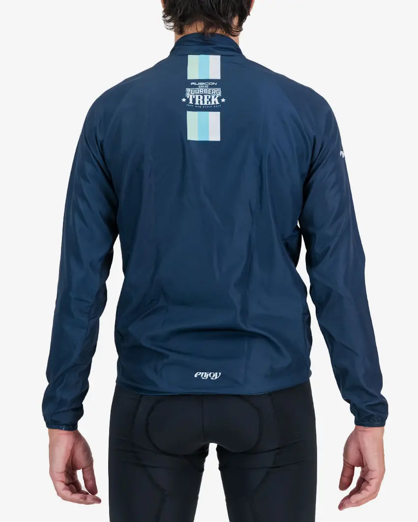 Back view of 2024 Great Zuurberg Trek mens water resistant atom jacket made by Enjoy.cc