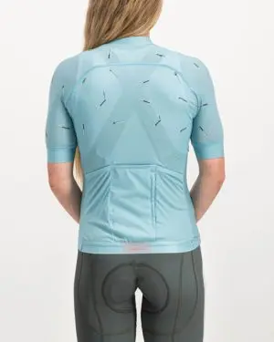 Ladies Bad Student ricky blue coloured ProXision Cycle Top. Designed and manufactured by Enjoy cycling apparel.