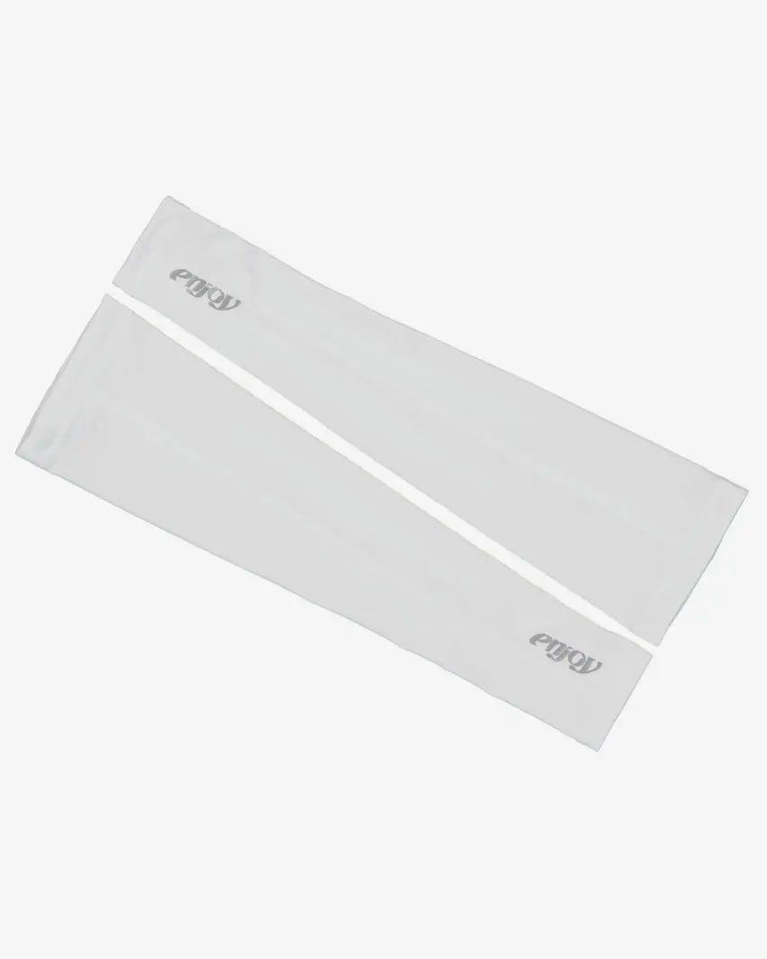 Flay lay of the Enjoy UV sleeve arm protector with reflective detailing made by Enjoy.cc