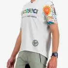 Side view of the Enjoy men's trail tee in the 2026 Go2Sea design made by Enjoy.cc
