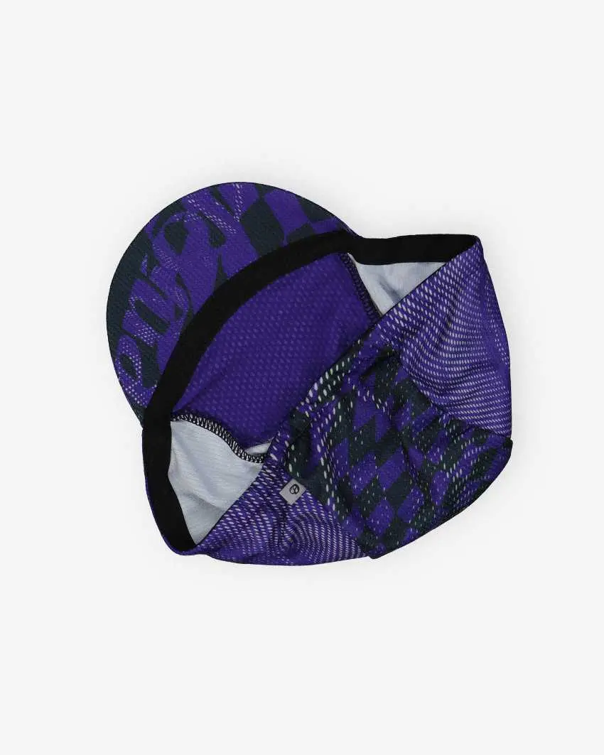 Flatlay back view of a DriFit unisex casquette in dusk colour Warp design made by enjoy.cc