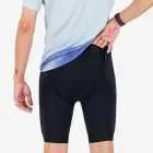 Back view of the Men's triathlon short in black, made by enjoy.cc