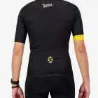 Back view of the men's Supremium cycling jersey in the 2025 Canola Roller design by Enjoy.cc