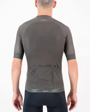 Back of the mens cycling shirt in the peat Freshman ProXision design made by enjoy.cc
