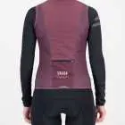 Back of the ladies cycling gilet in the baroon Semester design made by Enjoy.cc