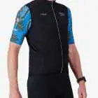 Side of the mens winter cycling gilet in the 2024 Berg & Bush design made by Enjoy.cc