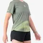 Side view of the Enjoy women's Activ Tee in Green made by Enjoy.cc