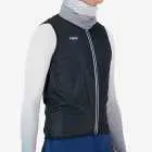 Mens side view of the Enjoy neckwarmer in the Grey gradient colourway made by Enjoy.cc
