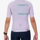 Back view of the Octane men's cycling jersey in a purple chevron design made by enjoy.cc