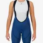 Front view of the Enjoy ProXision womens cargo bib short in the sebino colourway made by enjoy.cc