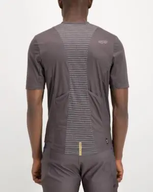 Mens Campus Cool coal coloured Enduro Trail Tee Shirt. Designed and manufactured by Enjoy cycling apparel.
