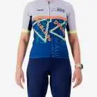 Front view of the Enjoy women's Supremium cycle jersey for the Maluti Double 90 made by Enjoy.cc