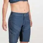 Ladies Navy Coloured Reptilia Trail Short. Designed and manufactured by Enjoy cycling apparel.