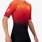 Side view of the Mens Semi Custom Supremium cycling jersey in a flame gradient design Enjoy.cc