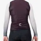 Back view of the Thermal womens cycling gilet in Petrol blue design by Enjoy.cc