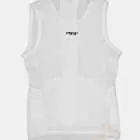 Front flay lay view of the women's cargo baselayer in the Emotif white design made by Enjoy.cc