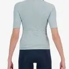 Back view of the womens mint Hempie cycling jersey design made by Enjoy.cc