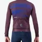 Back view of the ProXision men's long sleeve cycling jersey in a purple colour way by Enjoy.cc