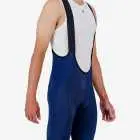 3qtr view of the Enjoy ProXision mens cargo bib short in the navy colourway made by enjoy.cc
