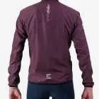 Back view of the Atom men's cycling jacket in a rich Berry colour way by Enjoy.cc