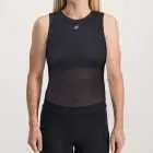 Front of the ladies cycling baselayer in the black Emotif design made by enjoy.cc