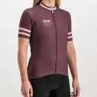 Ladies Semester maroon coloured Supremium Cycle Top. Designed and manufactured by Enjoy cycling apparel.