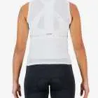 Back view of the women's cargo baselayer in the white Emotif design made by Enjoy.cc