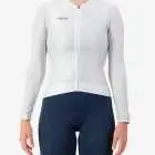 Front view of the ProXision women's long sleeve cycling jersey in an Arctic colour way by Enjoy.cc