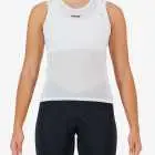 Front view of the women's cargo baselayer in the white Emotif design made by Enjoy.cc